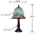 Axyaa American Water Lily Tiffany Style Table Lamp for Living Room and Bedroom