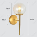 Axyaa LED Glass Wall Lampshade for Bedroom Living Room Home Decoration.