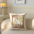 Axyaa Pastoral Flower Embroidery Pillowcase - Canvas Towel Sofa Cushion Cover
