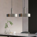 Axyaa Wrought Iron Pendant Light Chandelier - Modern Silver Industrial Style