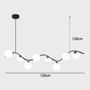 Nordic Glass Ball LED Pendant Light by Axyaa - Elegant Minimalist Chandelier