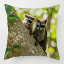 Axyaa Raccoon Wildlife Print Pillowcase for Home Bed Chair Decor