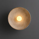 Axyaa Round Resin Wall Lamp with Plastic Ball Lampshade, LED Sconce for Bedroom, Corridor