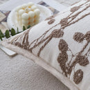 Axyaa Vintage Floral Jacquard Cushion Cover 45x45 Soft Nordic Throw Pillow Case
