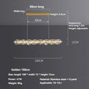Axyaa Nordic Crystal LED Ceiling Chandelier in Gold/Chrome for Luxury Living Spaces