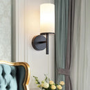 Axyaa Nordic Retro LED Wall Lamp, Classic Fabric Light for Bedroom, Living Room, Corridor