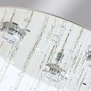 Axyaa Luxury Crystal Chandelier: Modern Staircase LED Lighting Fixture