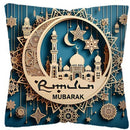 Axyaa 3D Castle Crescent Moon Pillowcase - Home Room Decoration