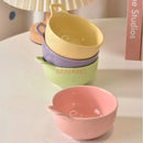 Axyaa Round Ceramic Baking Bowl for Kids and Family Home Cooking