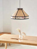 Axyaa Rattan Art Raffia Chandelier: Modern Japanese Style for Home Decoration