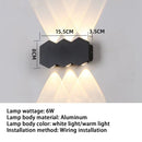 Axyaa Nordic Aluminum LED Wall Lamp IP55 Waterproof Outdoor Lighting