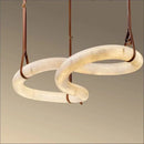Axyaa Marble Pendant Light: Modern Minimalist Nordic Design Chandelier for Villa Decoration