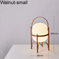 Axyaa Wood & Glass Lantern with Tricolored Bulb - Ideal for Bedside & Living Room