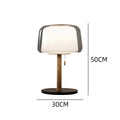 Axyaa Glass Bedside Lamp: Modern Nordic Design for Bedroom, Living Room, Study & Home Office