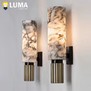 Axyaa Marble Wall Lamp - Elegant LED Copper Sconce for Home Decor