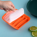 Axyaa Silicone Sausage Mold 6-hole High-temp Resistant Easy Demolding Accessory Food Box