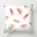 Axyaa Tropical Fruits Cushion Cover Watermelon Pineapple Decorative Pillow Case