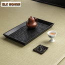 Axyaa Cherry Wood Tea Mat Tray for Serving Tea - Retro Japanese Design