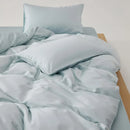 Axyaa Soft Lyocell Queen Bedding Set with Sheets, Natural Plant Fiber Quilt Cover
