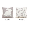 Axyaa Nordic Easter Bunny Throw Pillowcase 45X45 Cartoon Decoration Cojines