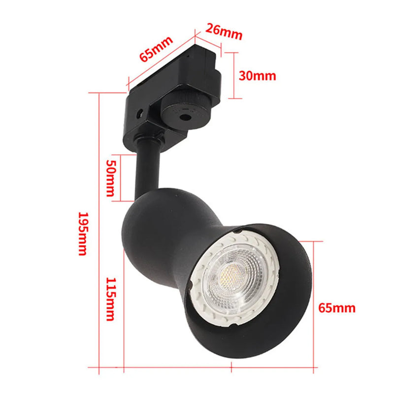 Axyaa Mini GU10 Track Lights for Ceiling Spotlighting and Accent Wall Art