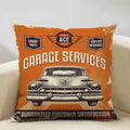 Axyaa Classic Cars Print Cushion Cover 45X45CM Pillowcase Linen Throw Pillow