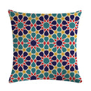 Axyaa Geometric Printed Linen Cushion Cover for Home Decoration 45x45cm