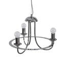Axyaa Chrome Metal Designer Pendant Light for Living Room, Dining Room, Bedroom