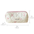 Axyaa Bow Makeup Bag: Large Capacity Portable Travel Toiletry Cosmetics Storage