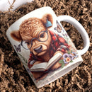 Alpine Calf Bathing Coffee Mug - Axyaa Office Friend Gift Cup