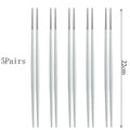 Axyaa Stainless Steel Chopsticks Set for Sushi, Cooking, and Korean Cuisine