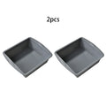 Silicone Baking Tray Set for Household Oven by Axyaa: Easy Demold, Rectangular & Square Cake Mold
