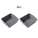 Silicone Baking Tray Set for Household Oven by Axyaa: Easy Demold, Rectangular & Square Cake Mold
