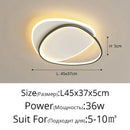 Axyaa Nordic LED Ceiling Light with Remote Control - Modern Home Decor Bedroom Lamp