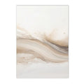 Axyaa Golden Beige Abstract Art Poster Brush Strokes Nordic Painting Wall Decor