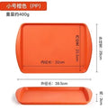 Axyaa Fast Food Tray - Rectangular & Circular Anti-Slip Tray for Cafeteria & Hotel Service