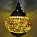 Axyaa Turkish Swirling Dance Mosaic Table Lamp Glass Bed Light Vintage Romantic Glass Mosaic Lamp
