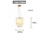 Axyaa Chrome Art Deco Chandelier: Luxury Suspension Light for Living Room