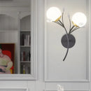 Axyaa Crystal Glass Wall Light for Bedroom Living Room Luxury Décor