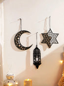 Wooden Ramadan Hanging Ornaments Set Eid Mubarak Lantern Decor Axyaa.