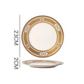 Axyaa Nordic Luxe Court Style Western Food Steak Plate with Dried Fruit
