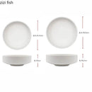 Axyaa Japanese Style Ceramic Soup Salad Dessert Bowl Set for Molecular Cooking