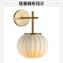Axyaa Retro Chinese Style Silk Wall Light Bedside Sconce Lamp for Bedroom Study