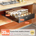 Axyaa Slide Out Cabinet Organizer Pantry Shelves Sliding Drawer Storage Rack