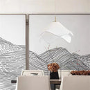 Axyaa Fabric Pendant Lighting: Nordic Designer LED Hanging Light for Bedroom Decor
