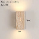Axyaa Nordic Stone Square LED Wall Light - Bedroom, Living Room, Aisle, Corridor Spotlight