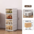 Axyaa Drop Front Shoe Storage Box Organizer Cabinet Rack