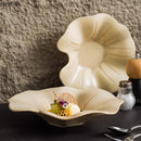 Axyaa Lotus Leaf Ceramic Salad Plate Creative Tableware