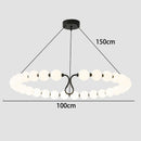Nordic Black Metal LED Chandeliers by Axyaa