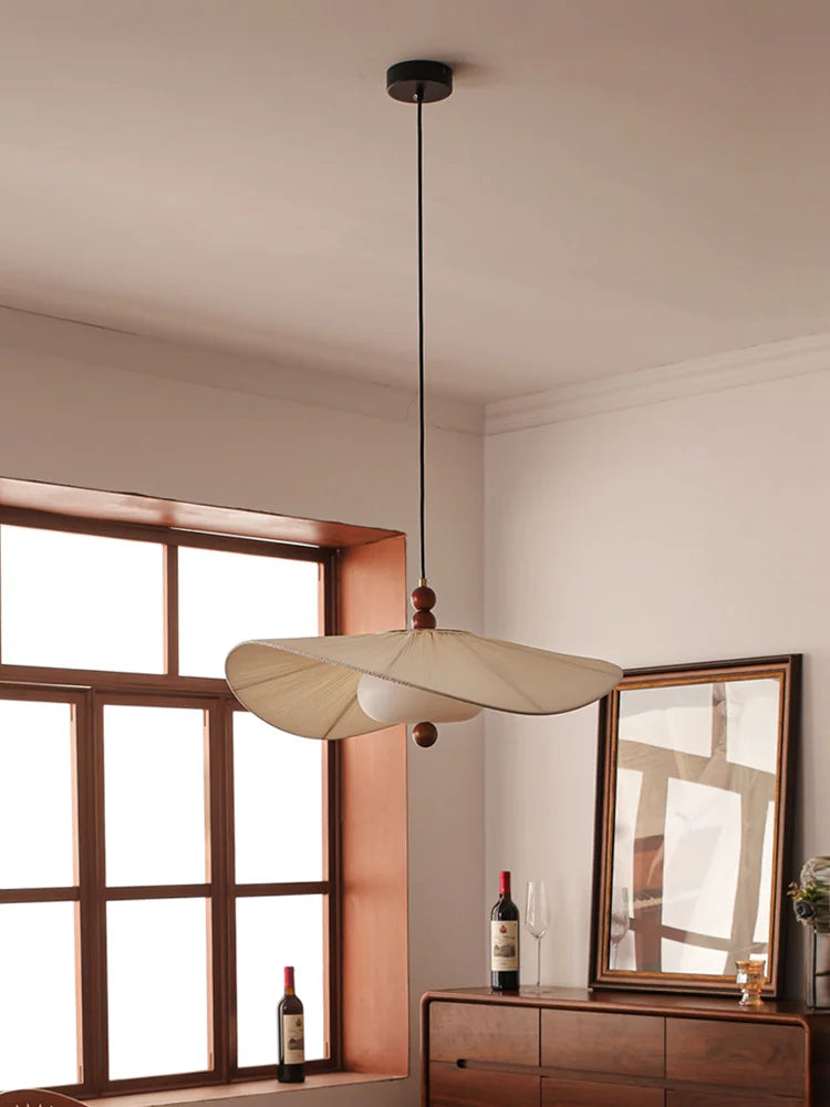 Axyaa Retro Fabric Chandeliers for Home Decor Mood Lighting
